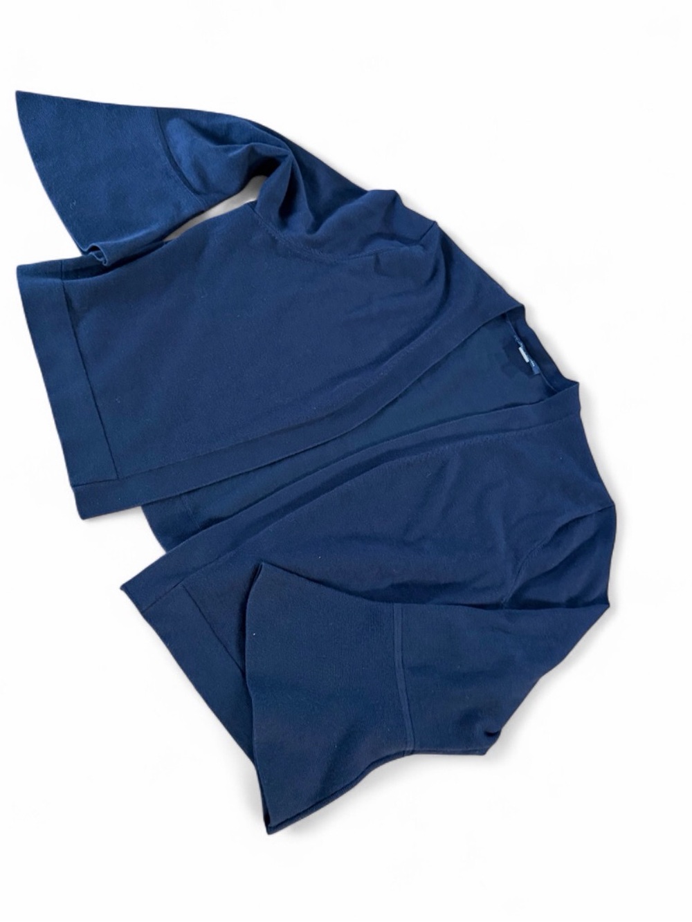 Navy Open-Front Cardigan